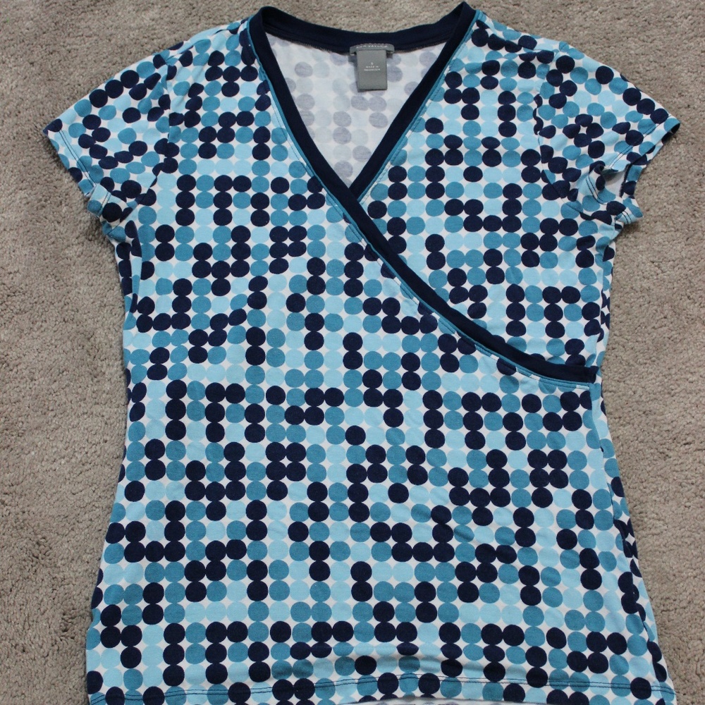 Ann Taylor mock wrap top